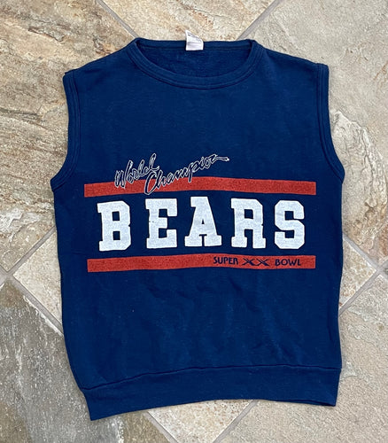 Vintage Chicago Bears Super Bowl XX Vest Football Sweatshirt, Size Small