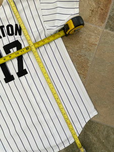 Majestic Colorado Rockies Todd Helton 17 Pinstripe Baseball Shirt