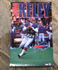 Vintage Buffalo Bills Jim Kelly Starline Football Poster