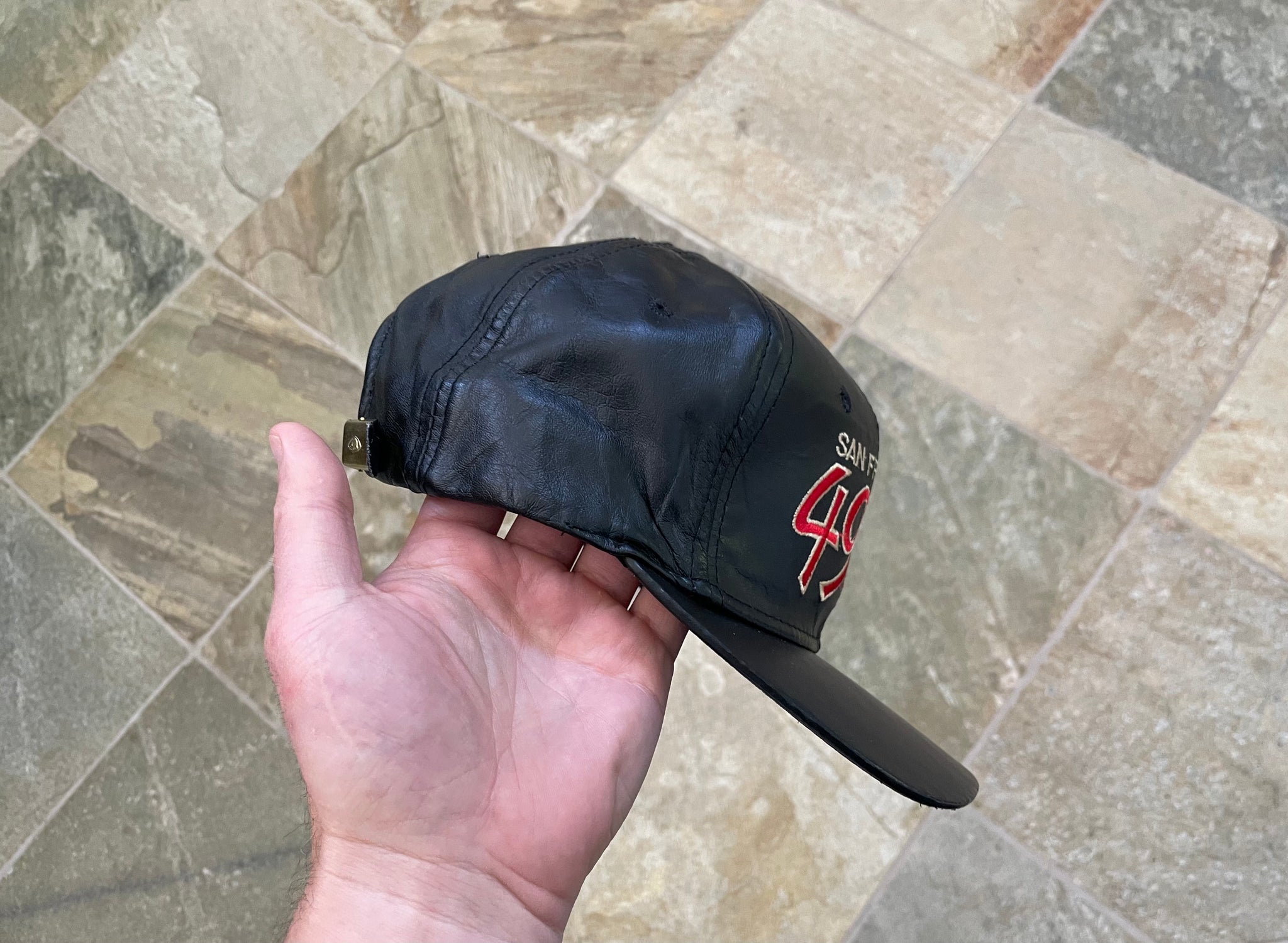 VTG Sports Specialties 49ers Script Hat - San Francisco - Black Dome Double  Line