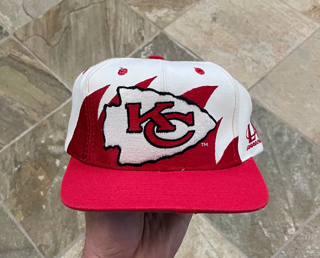 Vintage Kansas City Chiefs Logo Athletic Sharktooth Snapback Football Hat