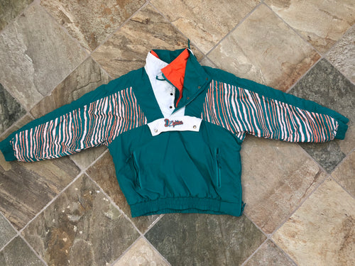 Vintage Miami Dolphins Zubaz Football Jacket, Size Large