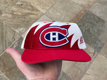 Load image into Gallery viewer, Vintage Montreal Canadiens Logo Athletic Sharktooth Snapback Hockey Hat