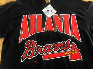 Vintage Atlanta Braves Nutmeg Mills Baseball Tshirt, Size Large