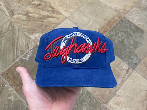 Vintage Kansas Jayhawks The Game Circle Logo Snapback College Hat