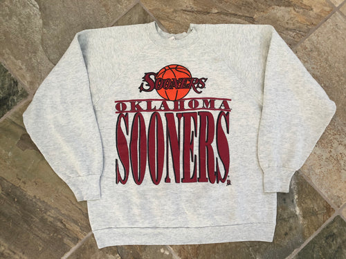 Vintage Oklahoma Sooners Basketball College Sweatshirt, Size Large