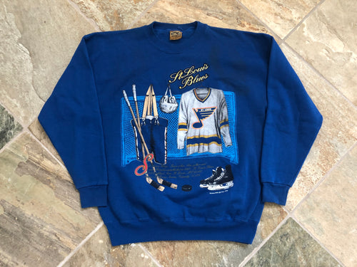Vintage St. Louis Blue Nutmeg Hockey Sweatshirt, Size XL