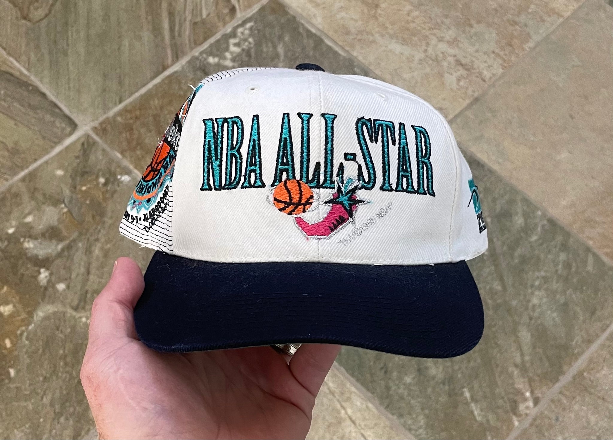 San Antonio Spurs Hats Mitchell and Ness 1996 All-Star Weekend Snapback Hat - White