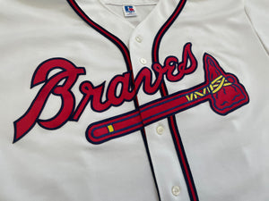 Vintage Atlanta Braves David Justice Russell Baseball Jersey, Size XXL