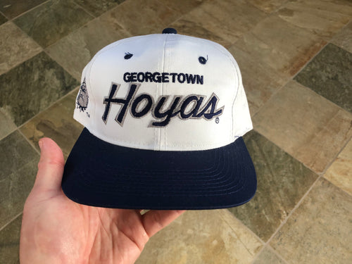 Vintage Georgetown Hoyas Sports Specialties Script Snapback College Hat.