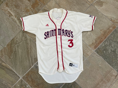 Saint Mary’s Gaels Game Worn Adidas College Baseball Jersey, Size 44, Large