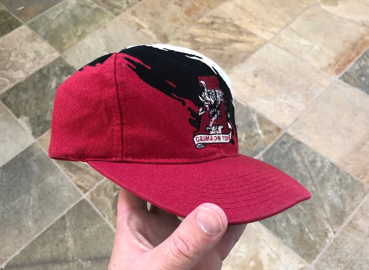 Vintage Alabama Crimson Tide Logo Athletic Splash Snapback College Hat ...