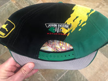 Load image into Gallery viewer, Vintage Chad Little John Deere Nascar Logo Athletic Splash Snapback Racing Hat ***