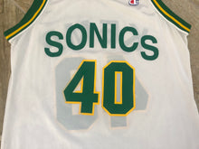 Load image into Gallery viewer, Vintage Seattle SuperSonics Shawn Kemp Champion Basketball Jersey, Size 44, Large