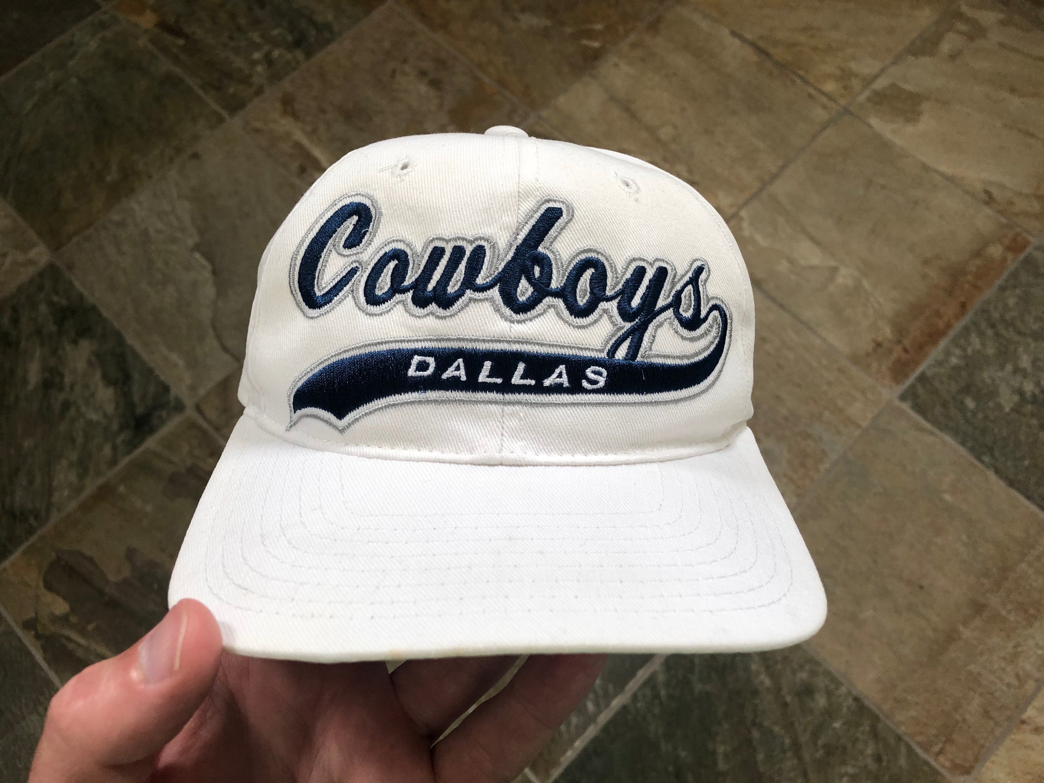 Vtg Pin Stripe Dallas Cowboy Snapback Hat