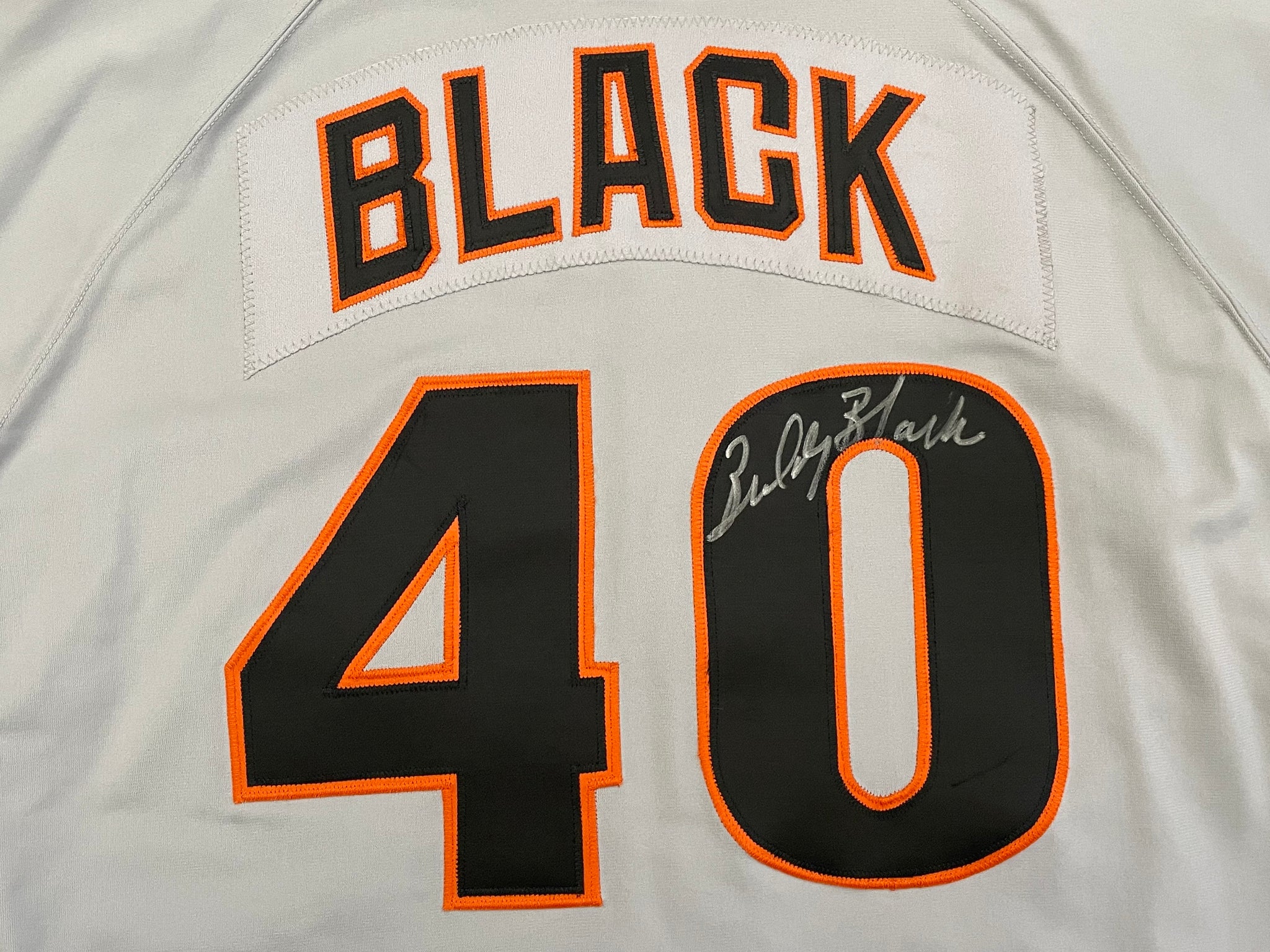 San Francisco Giants Bud Black #40 Game Issued Grey Jersey DP17506
