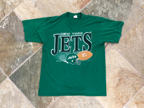 Vintage New York Jets Logo 7 Football Tshirt, Size XL