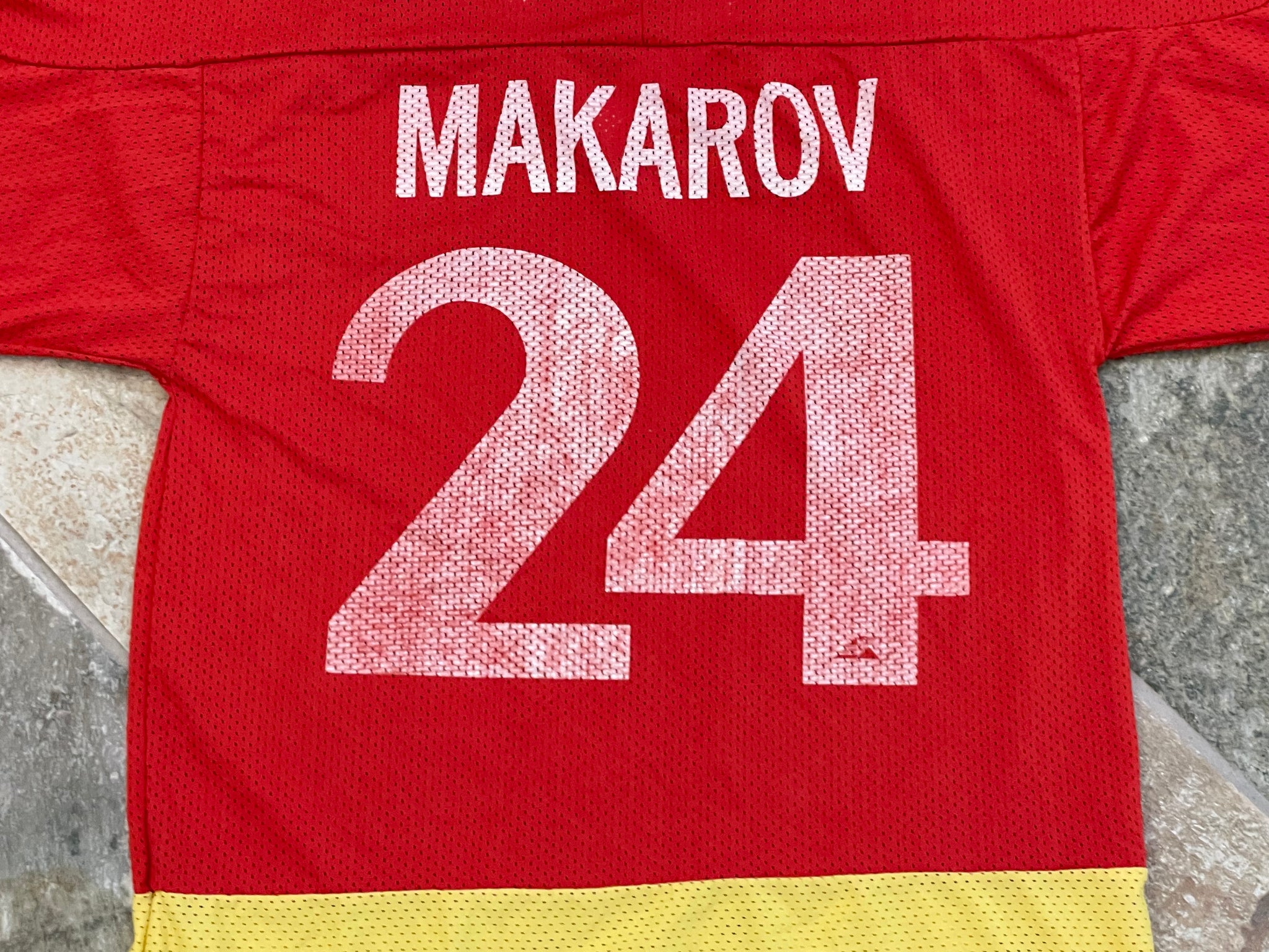Custom Sergei Makarov #24 CCCP Russia Men's Hockey Jersey