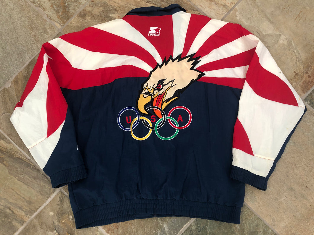 Vintage USA 1996 Olympic Starter Warm-Up Basketball Jacket, Size Large