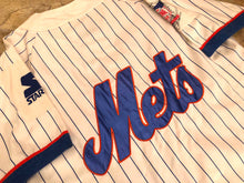 Load image into Gallery viewer, Vintage New York Mets Starter Pin Stripe Baseball Jersey, Size Large