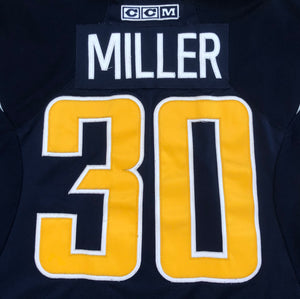 Vintage Buffalo Sabres Ryan Miller CCM Hockey Jersey, Size Large