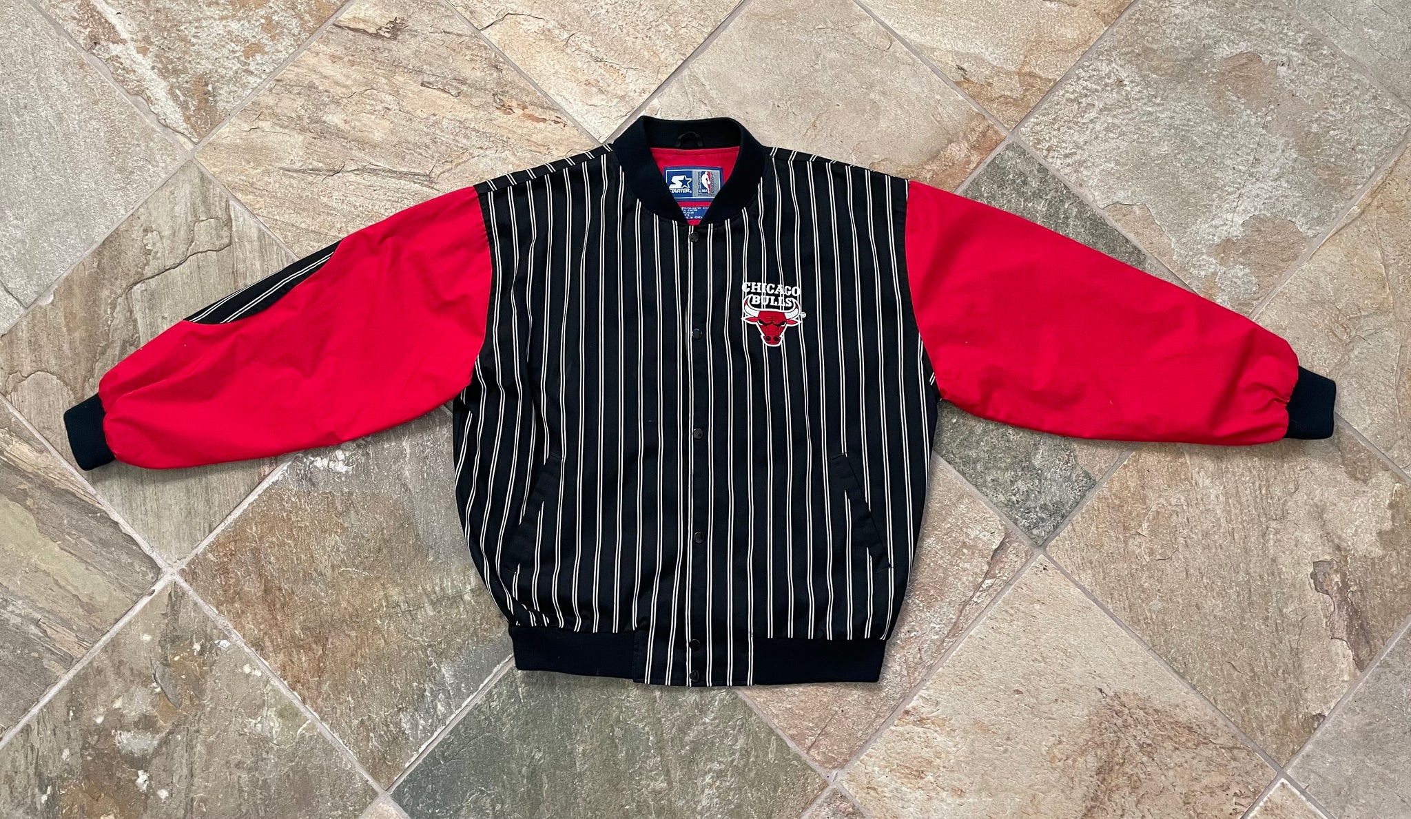 Vintage Starter Chicago Bulls Baseball Jersey XLarge / XXL