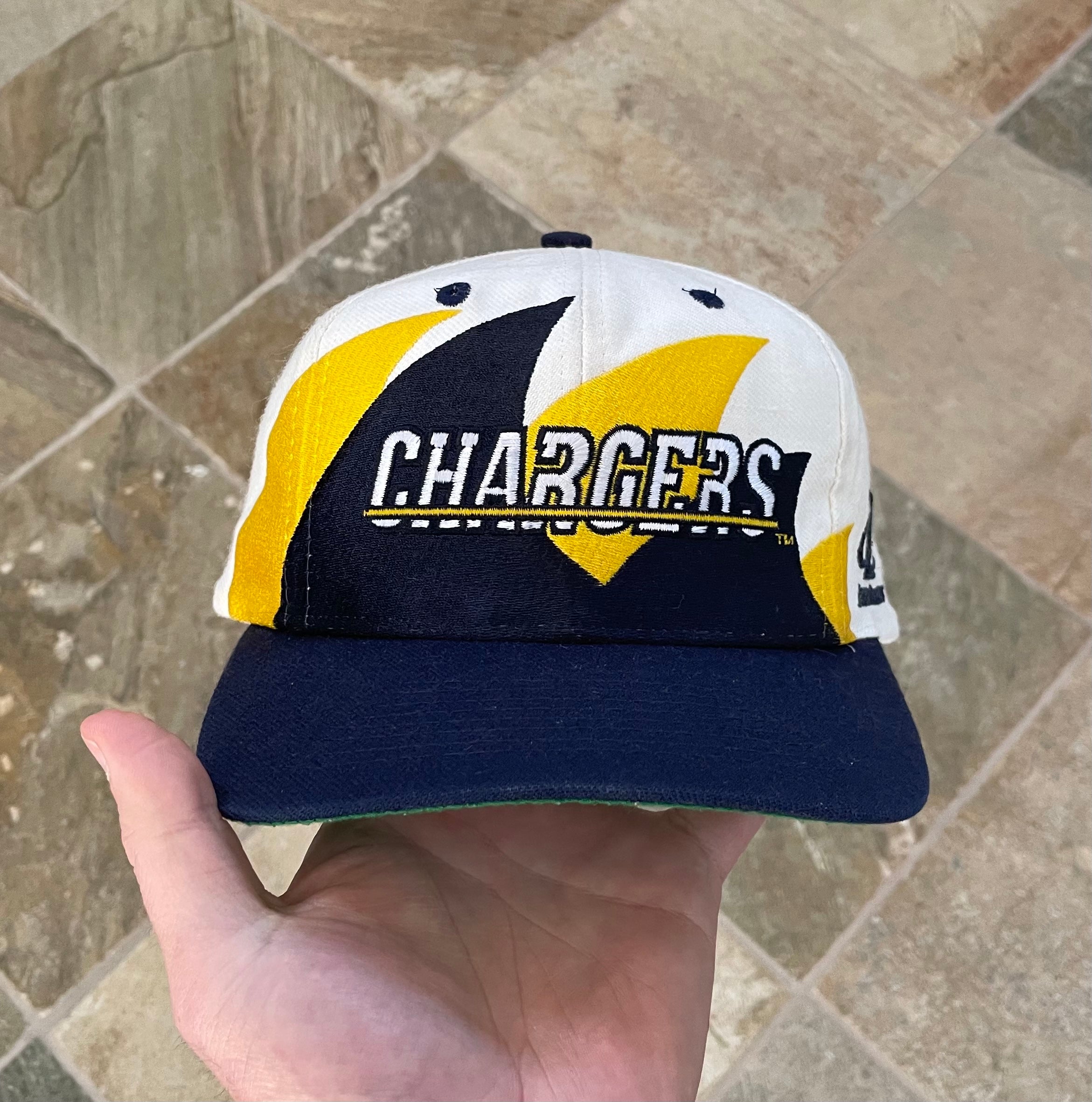 90's San Diego Chargers Logo Athletic Splash NFL Snapback Hat