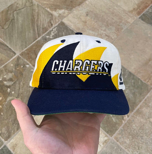 Vintage San Diego Chargers Logo Athletic Double Sharktooth Snapback Football Hat