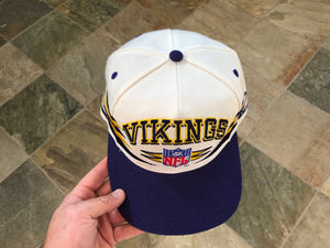 Vintage Minnesota Vikings Logo Athletic Diamond Snapback Football Hat