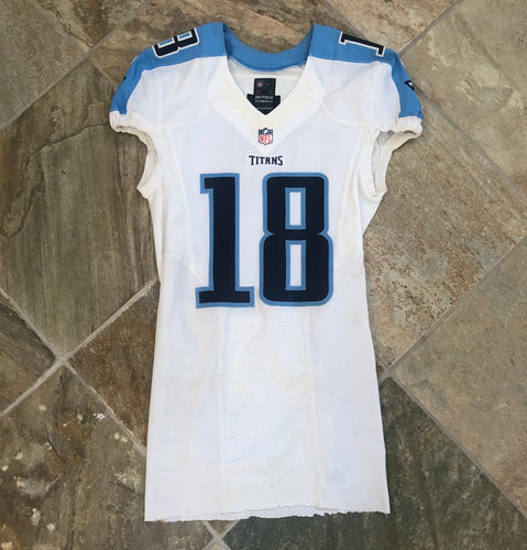 Tennessee Titans Julian Horton Nike Team Issued Game Used Football Jersey