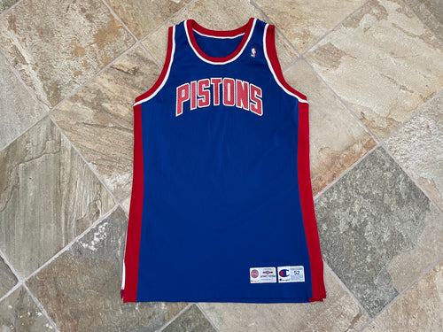 Vintage Detroit Pistons Champion Team Issued Basketball Jersey, Size 52, XXL
