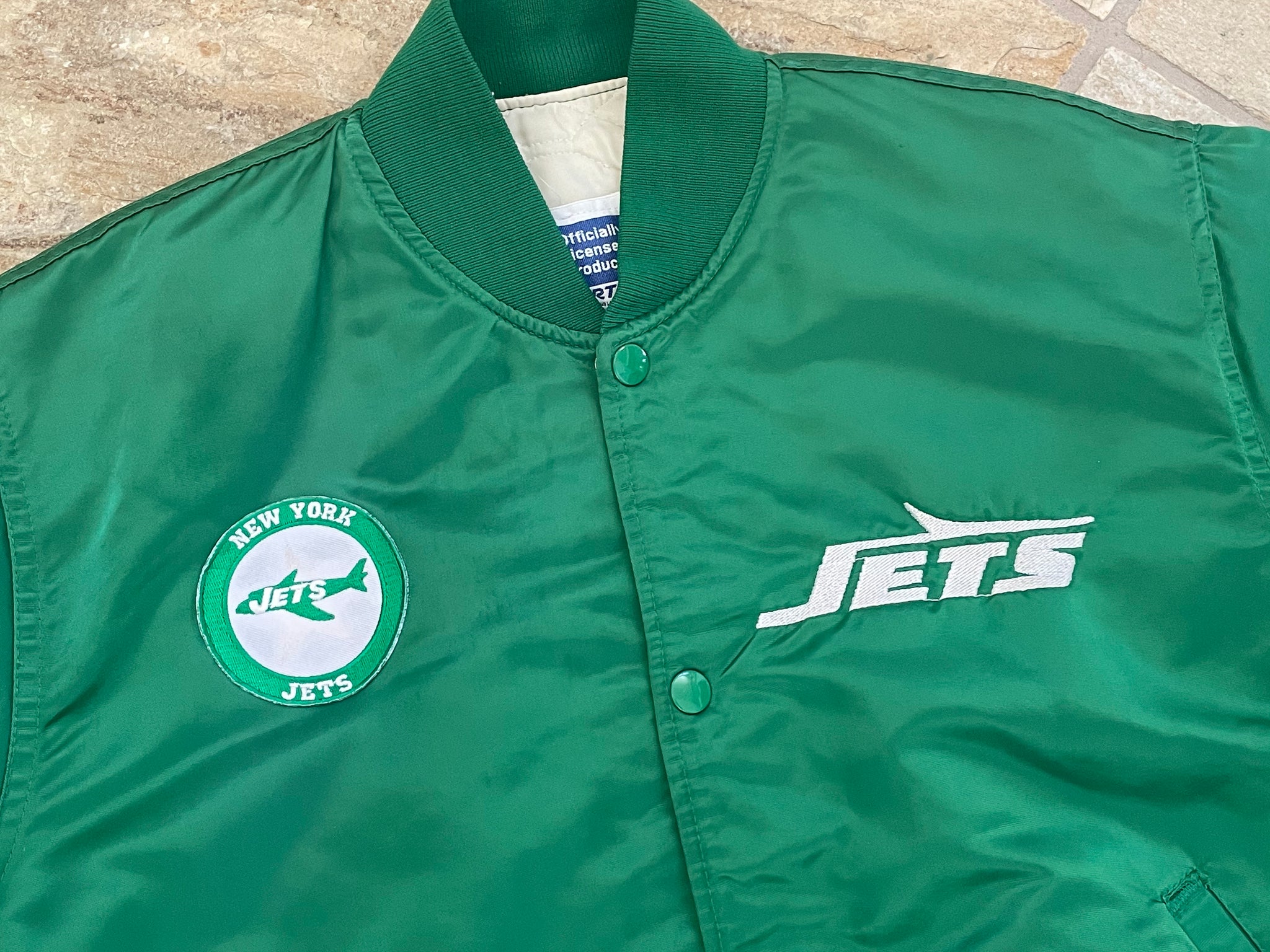 Just found out about this starter jacket today, sadly only size available  is Medium. : r/nyjets