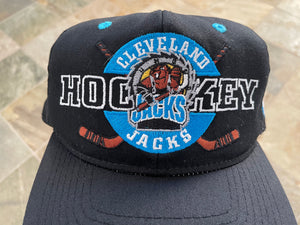 Vintage Cleveland Lumberjacks IHL Snapback Hockey Hat