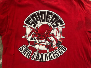 Vintage San Francisco Spiders IHL Hockey Tshirt, Size Large