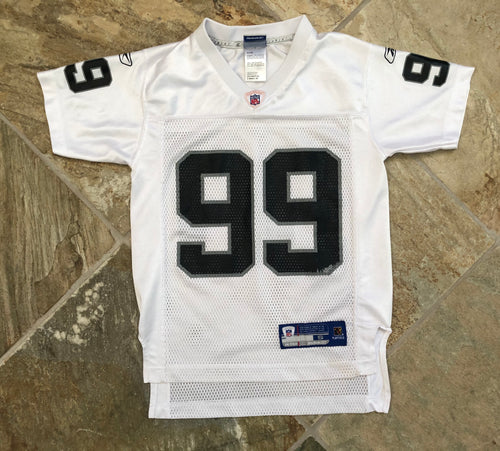 Vintage Oakland Raiders Warren Sapp Reebok Youth Football Jersey, Size Small, 6-8