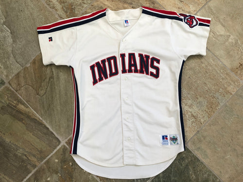 Vintage Cleveland Indians Russell Athletic Diamond Collection Baseball Jersey, Size 44, Large