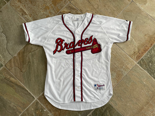 Vintage Atlanta Braves Rafael Furcal Russell Authentic Autographed Baseball Jersey, Size 48, XL