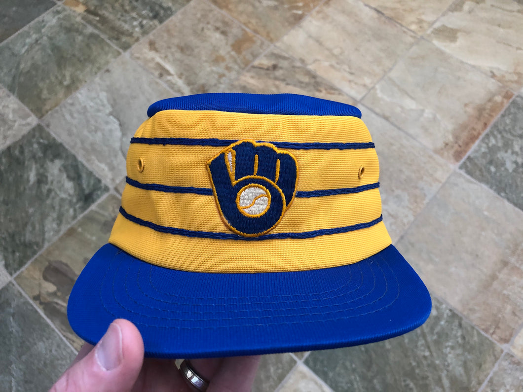 Vintage Milwaukee Brewers Pill Box Sports Specialties Snapback Baseball Hat