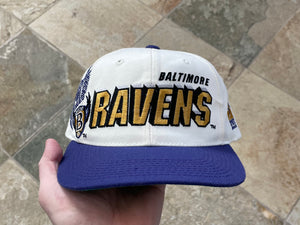 Vintage Baltimore Ravens Sports Specialties Shadow Snapback Football Hat