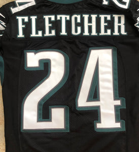 Philadelphia Eagles Bradley Fletcher Nike Game Worn Football Jersey, Size 44, Large