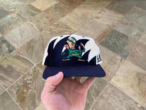 Vintage Notre Dame Fighting Irish Logo Athletic Sharktooth Snapback College Hat
