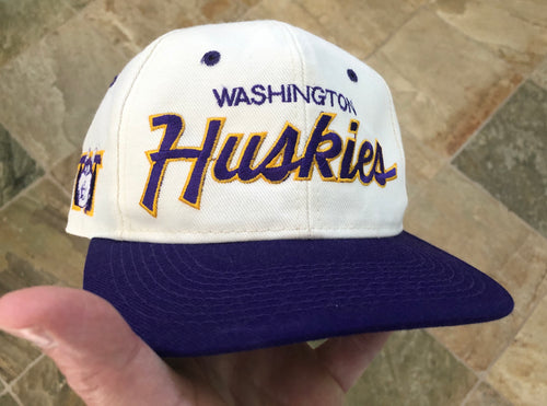 Vintage Washington Huskies Sports Specialties Script SnapBack College Hat