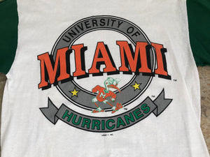 Vintage Miami Hurricanes Logo 7 College Tshirt, Size XL