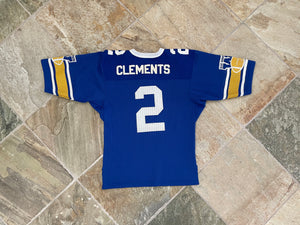 Vintage Winnipeg Blue Bombers Tom Clements Ravens CFL Football Jersey, Size Medium
