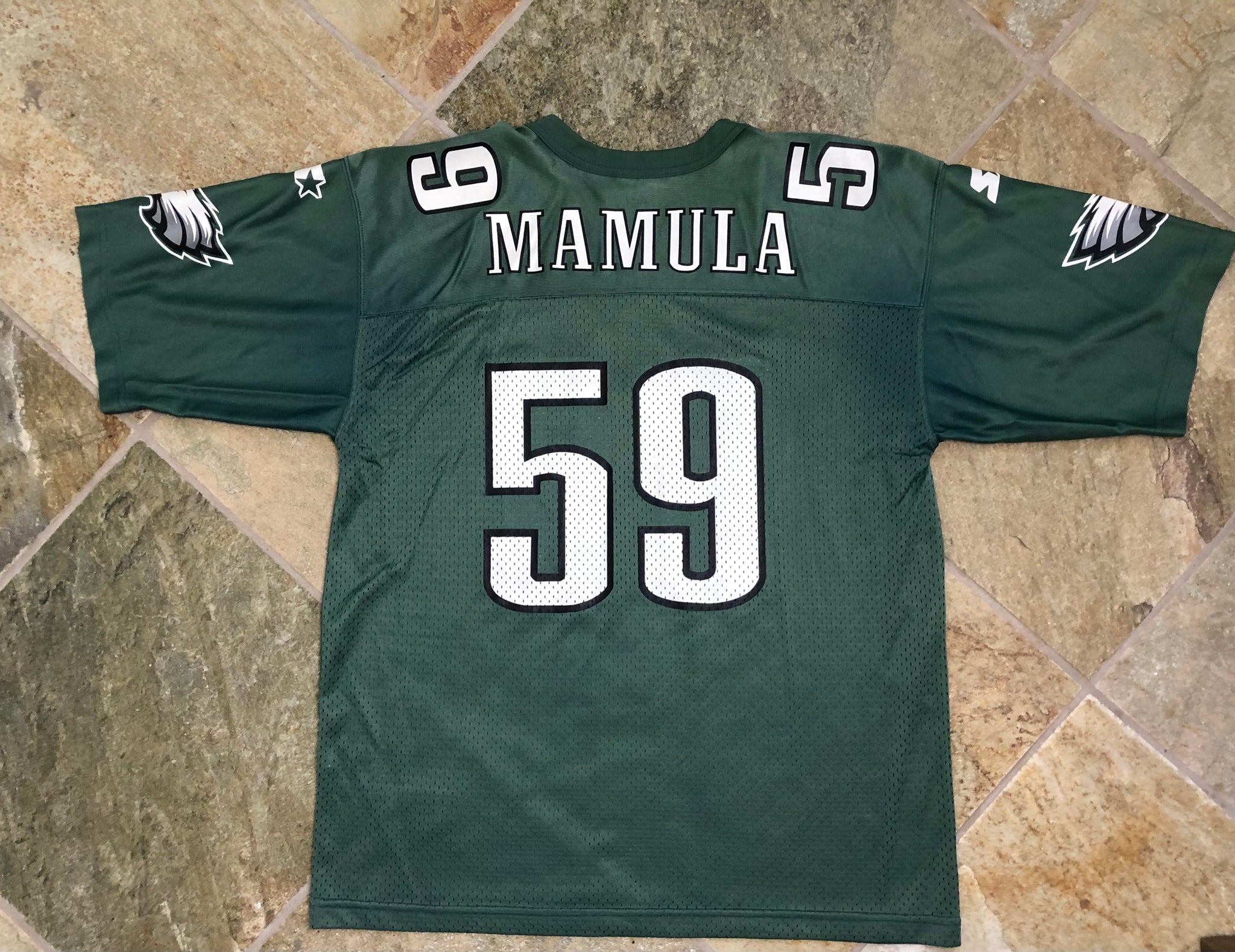 MIKE MAMULA PHILADELPHIA EAGLES VINTAGE 1990'S AUTHENTIC STARTER PRO L -  Bucks County Baseball Co.