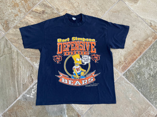 Vintage Chicago Bears Bart Simpson Logo 7 Football Tshirt, Size XL