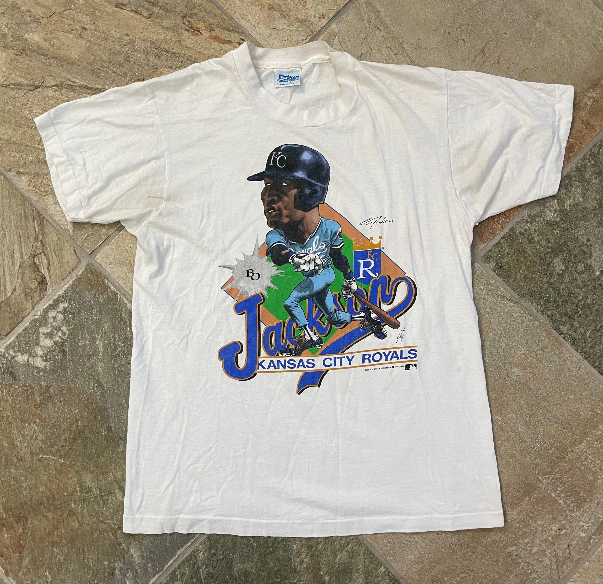 Vintage Kansas City Royals Bo Jackson Salem Sportswear Baseball Tshirt –  Stuck In The 90s Sports