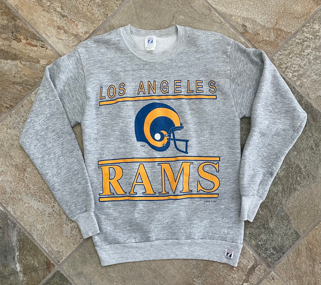 Vintage Los Angeles Rams Logo 7 Football Sweatshirt, Size Medium