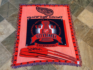 Vintage Detroit Red Wings 1997 Stanley Cup Champions NHL Hockey Blanket ###