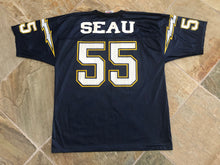 Load image into Gallery viewer, Vintage San Diego Chargers Junior Seau Logo Athletic Football Jersey, Size 46-48, Large
